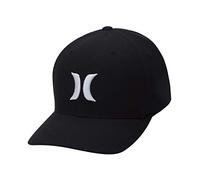 Hurley Herren Dri-fit One & Only Flexfit Baseball Cap Baseballkappe, Schwarz/Weiß/Weiß, L/XL