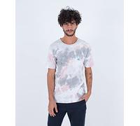 Hurley Herren Evd Tie Dye Bottmos Up S/S Tshirt, Platin, L