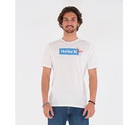 Hurley Herren Evd WSH Ditsy Box Tee Ss T-Shirt, weiß, M
