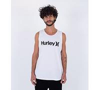 Hurley Herren Everyday One and Only Solid Tank Tshirt, weiß, S