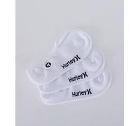 Hurley Herren H2o Dri No Show 3 Stück socken, Blanco, 44