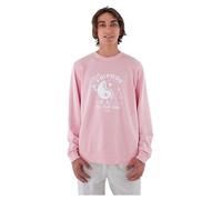 Hurley Herren Lightweight Terry Fleece Crew Sweatshirt, Beach Clay, Large