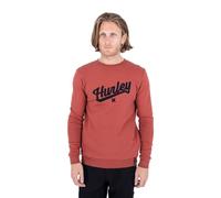 Hurley Herren M Hurler Crew Pullover Sweater, Verwaschene Koralle, S