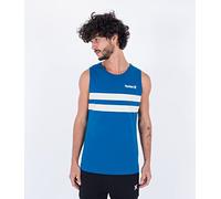 Hurley Herren M Oceancare Stripes Tank T-Shirt, Abyss, S