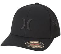 Hurley Herren Mütze - Laguna Icon Mesh Fitted Trucker Cap, Komplett schwarz, L/XL