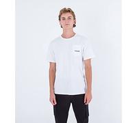 Hurley Herren OAO Pocket Tee T-Shirt, weiß, M