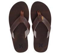 Hurley Herren One and Only Leather Sandale Flipflop, Marrón, 42.5 EU