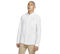 Hurley Herren One & Only Textured Long Sleeve Up Button Down Hemd, weiß, XX-Large