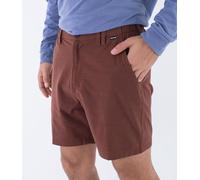 Hurley Herren Phantom Slub 3/4 Waistband 18" Bermudas, Hickory Brown, 48 EU