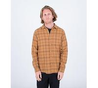 Hurley Herren Portland Bio-Flanell Ss Hemd, Erdstein, L