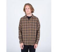 Hurley Herren Portland Bio-Flanell Ss Hemd, Fracht, S