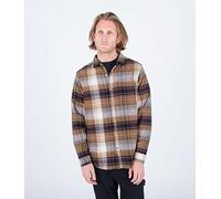Hurley Herren Portland Bio-Flanell Ss Hemd, Golden Doodle, S