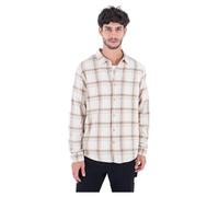Hurley Herren Portland Organic Flannel Ls Hemd, Knochenfarben, S