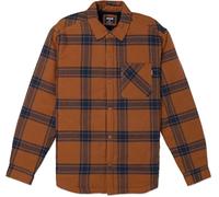Hurley Herren Portland Sherpa Lined Flannel Hemd, Euro Braun, M