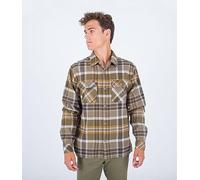 Hurley Herren Santa Cruz Shorline Flanell Ls Hemd, Army, XXL