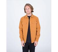 Hurley Herren Santa Cruz Twill Flanell Ls Hemd, Erdstein, XL
