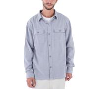 Hurley Herren Santa Cruz Twill Flannel Ls Hemd, Steingrau, L
