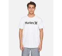 Hurley Herren T-Shirt M One&Only Solid Tee, White/Black/Black, M, AH7935