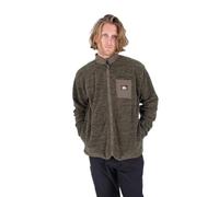 Hurley Herren Woodland Burrito Reißverschluss Pullover Sweater, olivgrün, M