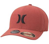 Hurley Herrenkappen - Flexfit und schnelltrocknende Phantom-Baseballkappen für Herren - klassische Herren-Trucker-Hüte (S-XL), Edles Rot, L/XL