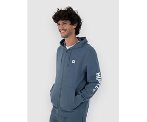 Hurley Icon Box Sweatjacke grey teal Herren Gr. XXL
