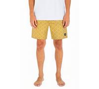 Hurley Jaquard Volley 18" Volley Shorts Dust Chedr Größe: M | Kurze Sporthosen Outlet | Herren