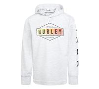 Hurley Jungen Graphic Hooded Pullover Sweatshirt, Birch Heather, 4 años