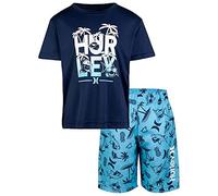 Hurley Jungen Hrlb Shark Paradise Set Board-Shorts, Blau (Blue Gaze), 12 Meses