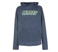 Hurley Jungen Hrlb Tie Dye Pullover Hoodie Sweatshirt, Schwarz/Blaues Graphit, 10 años