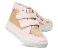 Hurley Kinder Kleinkind und kleine Kinder Tedd Canvas Sneakers mit Riemen, hoch geschnittener Skateboard-Schuhe für Jungen und Mädchen, strapazierfähige Schuhe für die Schule, Pink/Ltgold, 11 Little