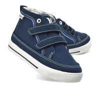 Hurley Kinder Kleinkind und kleine Kinder Tedd Canvas Sneakers mit Riemen, hoch geschnittener Skateboard-Schuhe für Jungen und Mädchen, strapazierfähige Schuhe für die Schule, Marineblaue Leinwand, 11