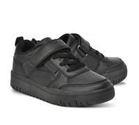 Hurley Kinder Rexx Sneaker mit Riemen und Schnürsenkeln, niedrig geschnittene Basketballschuhe für Mädchen und Jungen, gepolsterte Skateschuhe für Kinder, Schwarz2, 30 EU