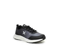 Hurley Kinder Streifen Laufschuhe - Leichte Mädchen und Jungen Basketballschuhe mit atmungsaktivem Obermaterial, Kinder-Sneaker, Schwarz/Weiß, 28 EU