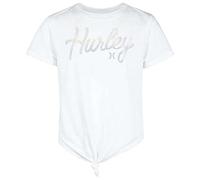 Hurley Mädchen Hrlg Knotted Boxy Tee T-Shirt, schwarz, 10 Años