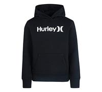 Hurley Mädchen Hrlg One & Only Fleece Hoodie Kapuzenpullover, schwarz, 4 años
