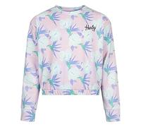 Hurley Mädchen Hrlg Printed Crew Neck Sweatsh Sweatshirt, Light Lavender, 10 años