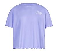 Hurley Mädchen Hrlg Ribbed Boxy Tee T-Shirt, Lila Puls, 10 Años