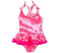 Hurley Mädchen Hrlg Ruffle One Piece Swimsuit Einteiliger Badeanzug, rosa (Hyper Pink), 3 años