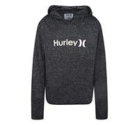 Hurley Mädchen Hrlg Super Soft Pullover Hoodie Kapuzenpullover, schwarz (Black Heather), 4 años