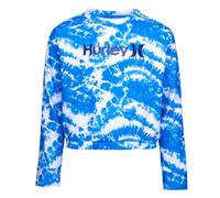 Hurley Mädchen Hrlg Tie Dye Crewneck Sweatshr Sweatshirt, Blau (Blue Lagoon), 8 años