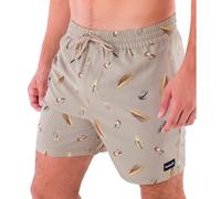 Hurley Men's Cannonball Volley 17" Board Shorts, Khaki 2, M