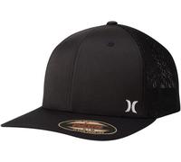 Hurley Men's Hat - Mini Icon Mesh Fitted Trucker Cap, Size Small-Medium, Black