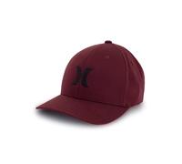 Hurley One and Only Flexfit Herren-Kappe, Burgunderrot, Größe S/M