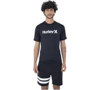 Hurley Herren OAO Quickdry Rashguard Ss Rash-Guard-Shirt, Schwarz 1, M