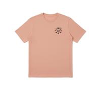 Hurley - Tee S/S Printing Press Evy - T-Shirt, Gr. L, beige/rosa (BeachClay)
