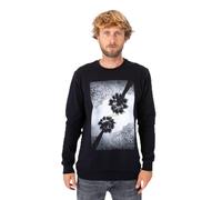 Hurley Unisex U Oceancare Photoprint Fleece Crew Sweatshirt, schwarz, M