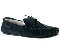 Hush Puppies Allie Leder Womens Mokassin Memory Foam Kunstfell navy EU 37 / UK 4
