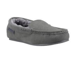 Hush Puppies Annie Mokassin Wildleder Damen Grau Hausschuhe EU 37 / UK 4