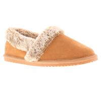 Hush Puppies Ariel Wildleder Damen Hausschuhe In Beige EU 40,5 / UK 7
