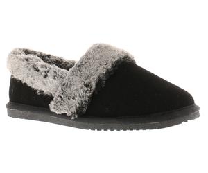 Hush Puppies Ariel Wildleder Damen Hausschuhe In Schwarz EU 40,5 / UK 7